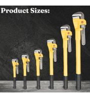 Heavy Duty Pipe Wrench 12" – Professional 300mm Drop Forged Jaw, Induction Hardened Teeth | Handles 1/2-1-1/2" Pipes Securely | Robust Steel Handle | UAE Industrial Plumbing & Mechanical Pro Tool